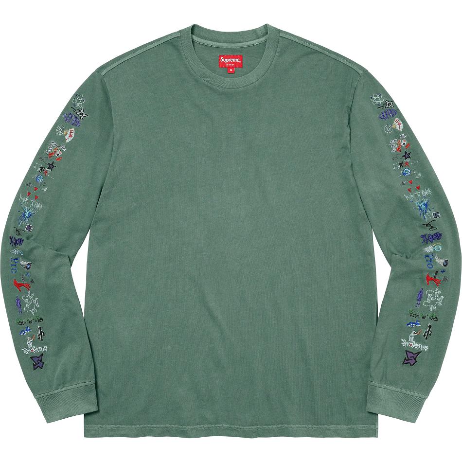 Supreme AOI Icons L/S Top Trøjer Grøn | DK278YU