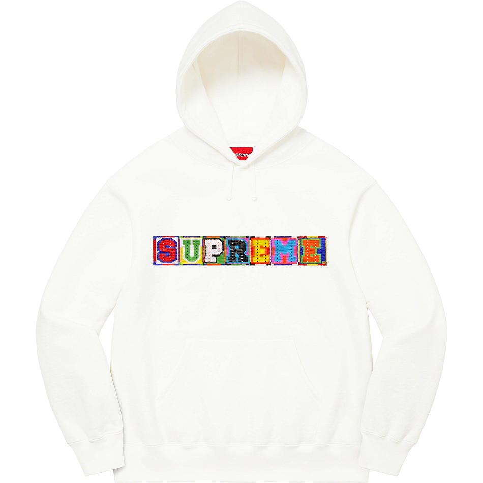 Supreme Beaded Hætte Sweatshirts Hvide | DK319XF