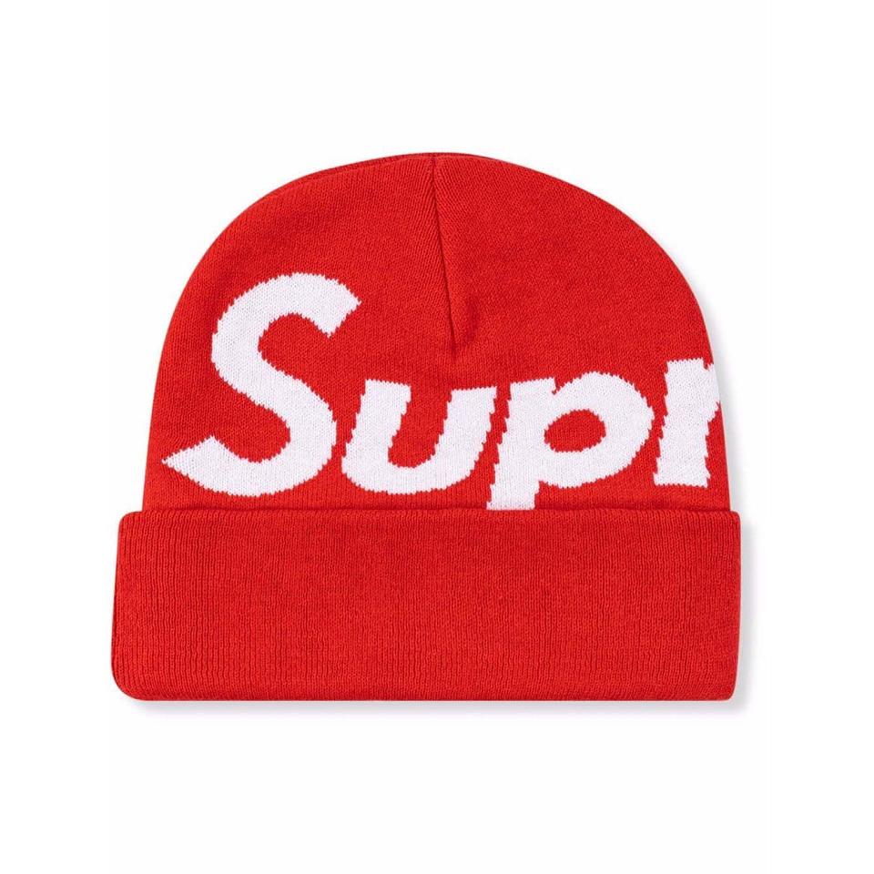 Supreme Big Logo Beanie Hat Rød | DK478BC