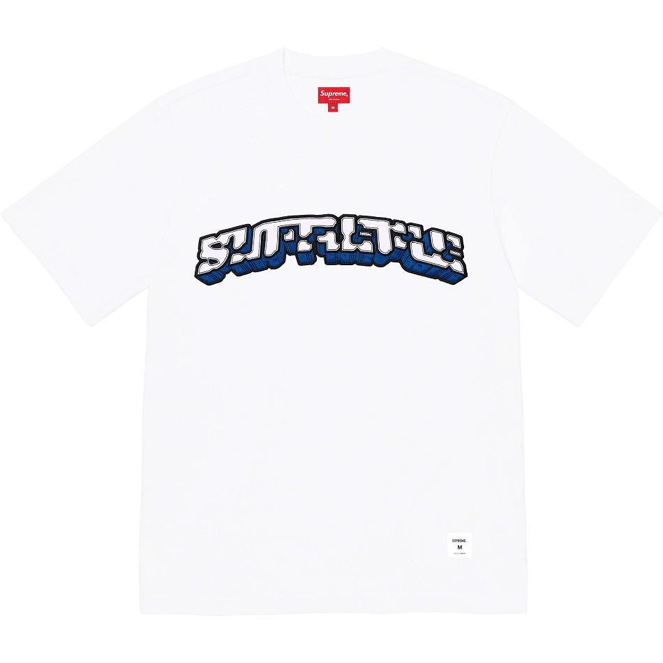 Supreme Block Arc S/S Top Trøjer Hvide | DK262HK