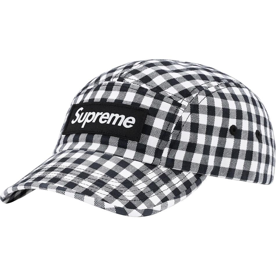 Supreme Gingham Camp Cap Hat Sort | DK475XF