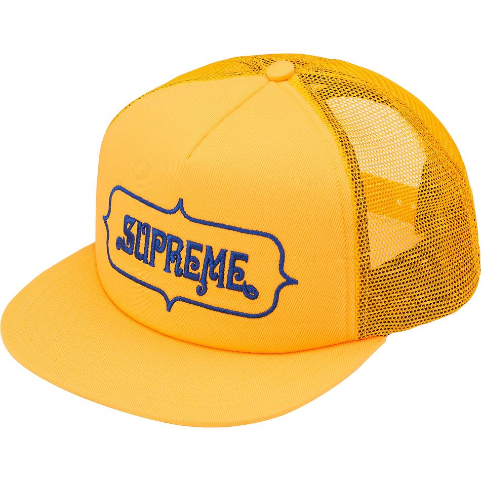 Supreme Highest Mesh Back 5-Panel Hat Gul | DK460YU