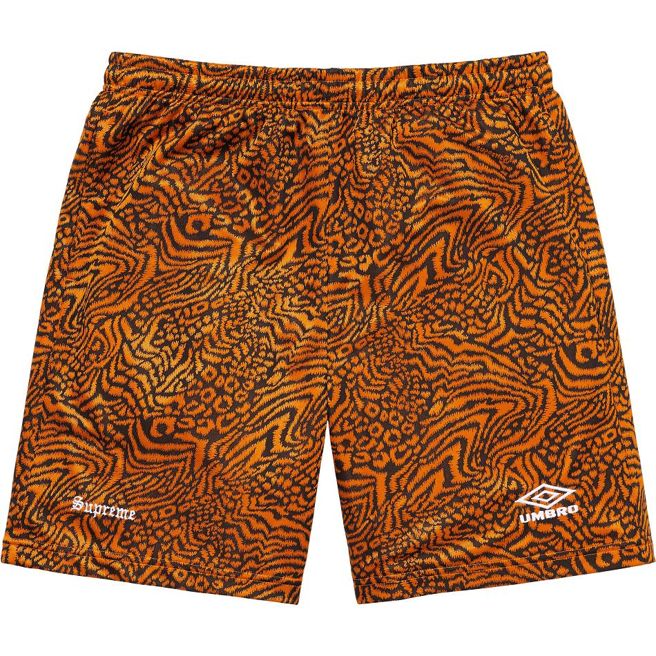 Supreme Jacquard Animal Print Soccer Shorts Orange | DK232SO