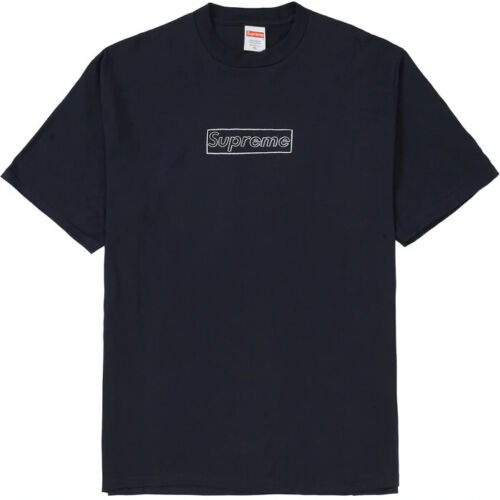 Supreme KAWS Chalk Box Logo T Shirts Sort | DK393JJ