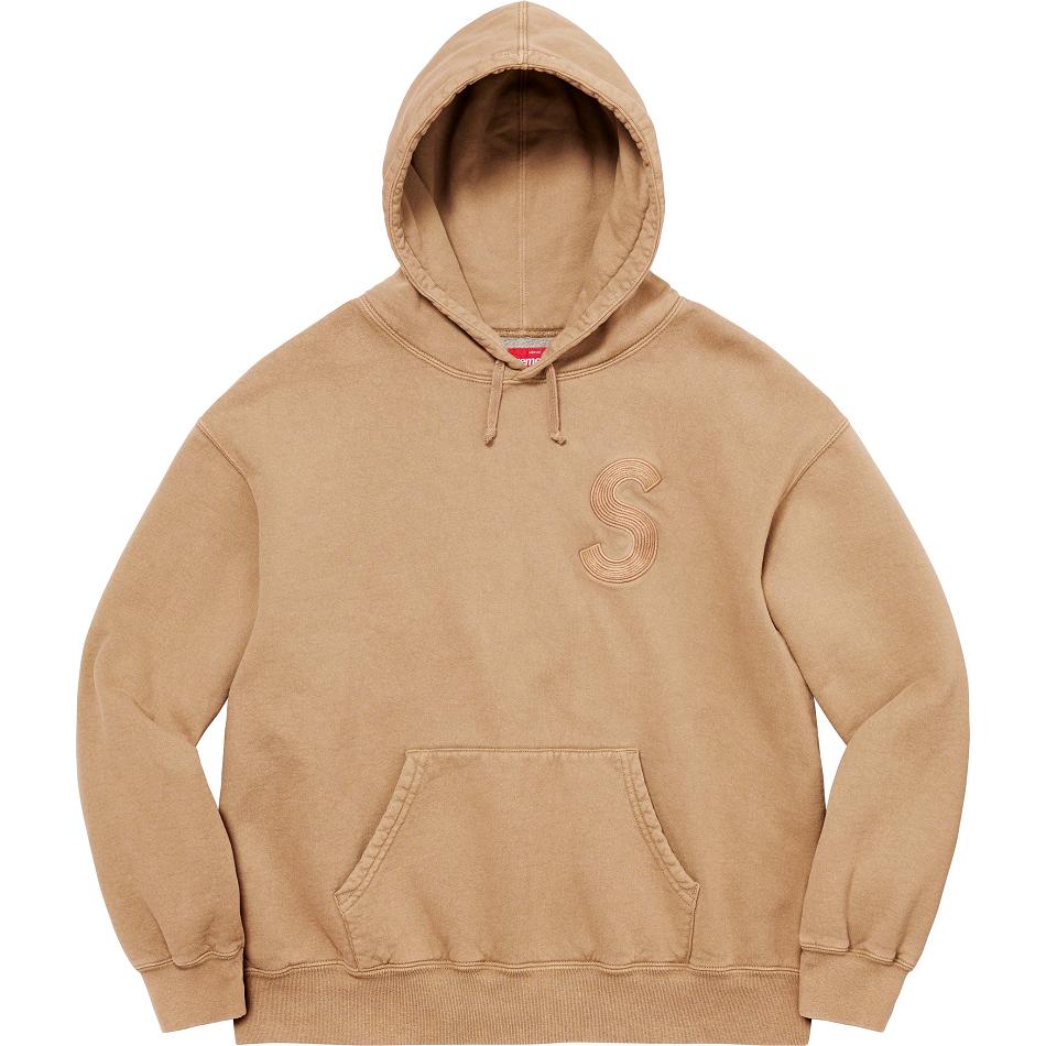 Supreme Overdyed S Logo Hætte Sweatshirts Brune | DK314HK