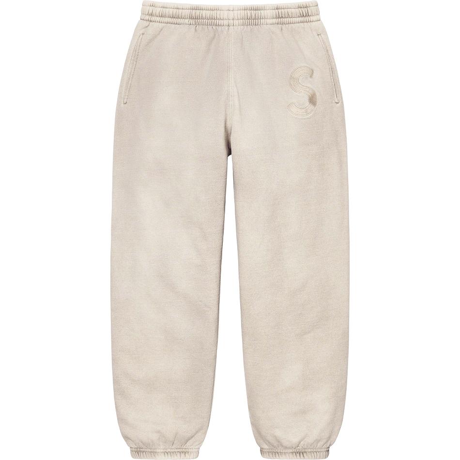 Supreme Overdyed S Logo Sweatpant Bukser Beige | DK189XF