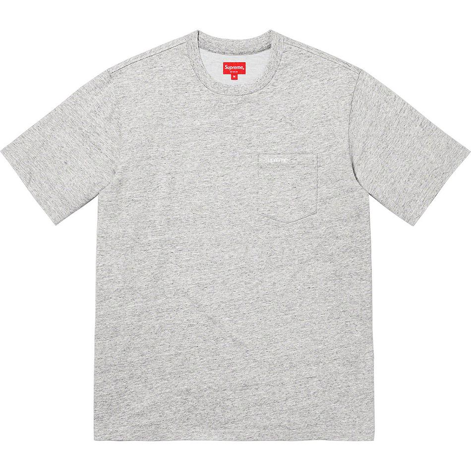 Supreme S/S Pocket Tee Trøjer Grå | DK272MA