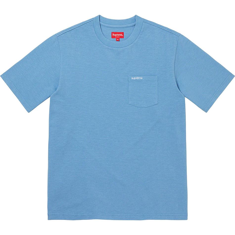 Supreme S/S Pocket Tee Trøjer Turkis | DK275EX