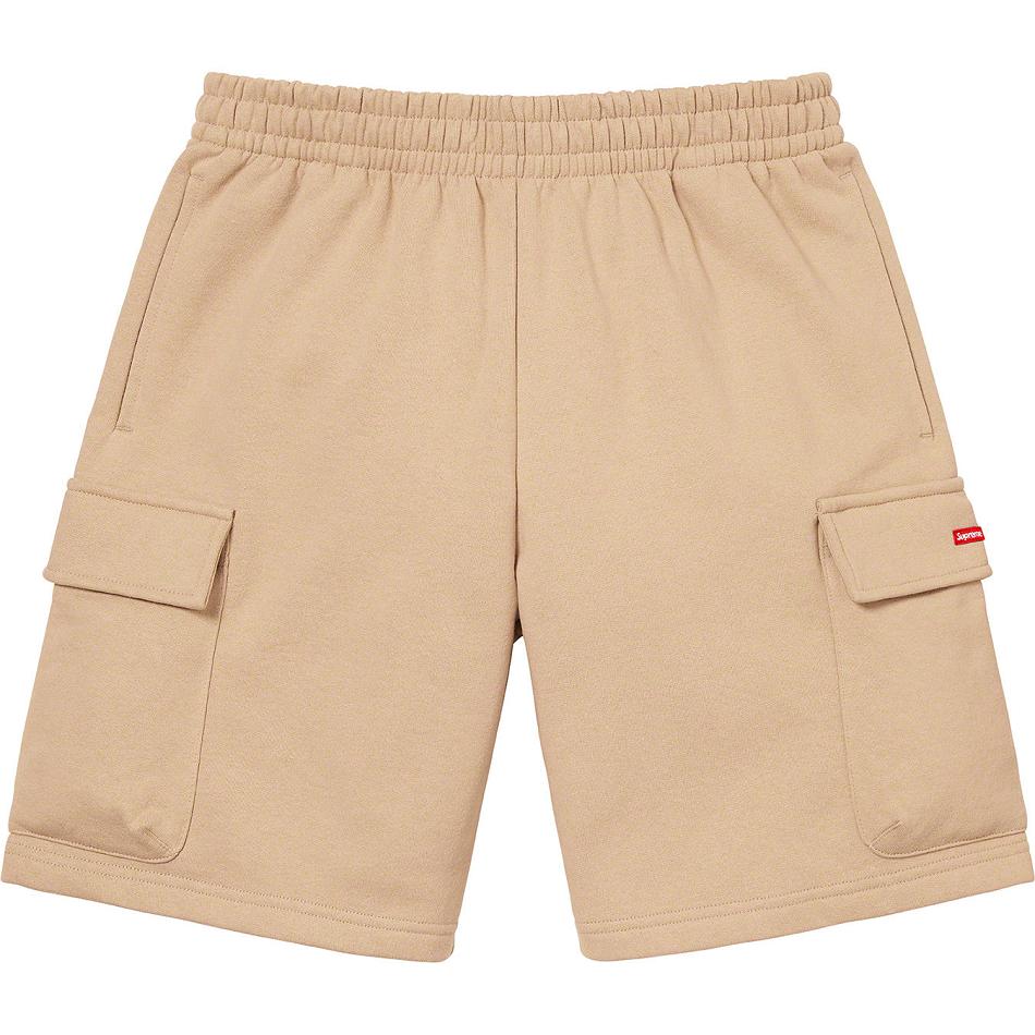 Supreme Small Box Baggy Cargo Sweat Shorts Brune | DK225TV