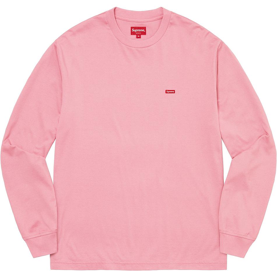 Supreme Small Box L/S Tee Trøjer Lyserød | DK247QZ