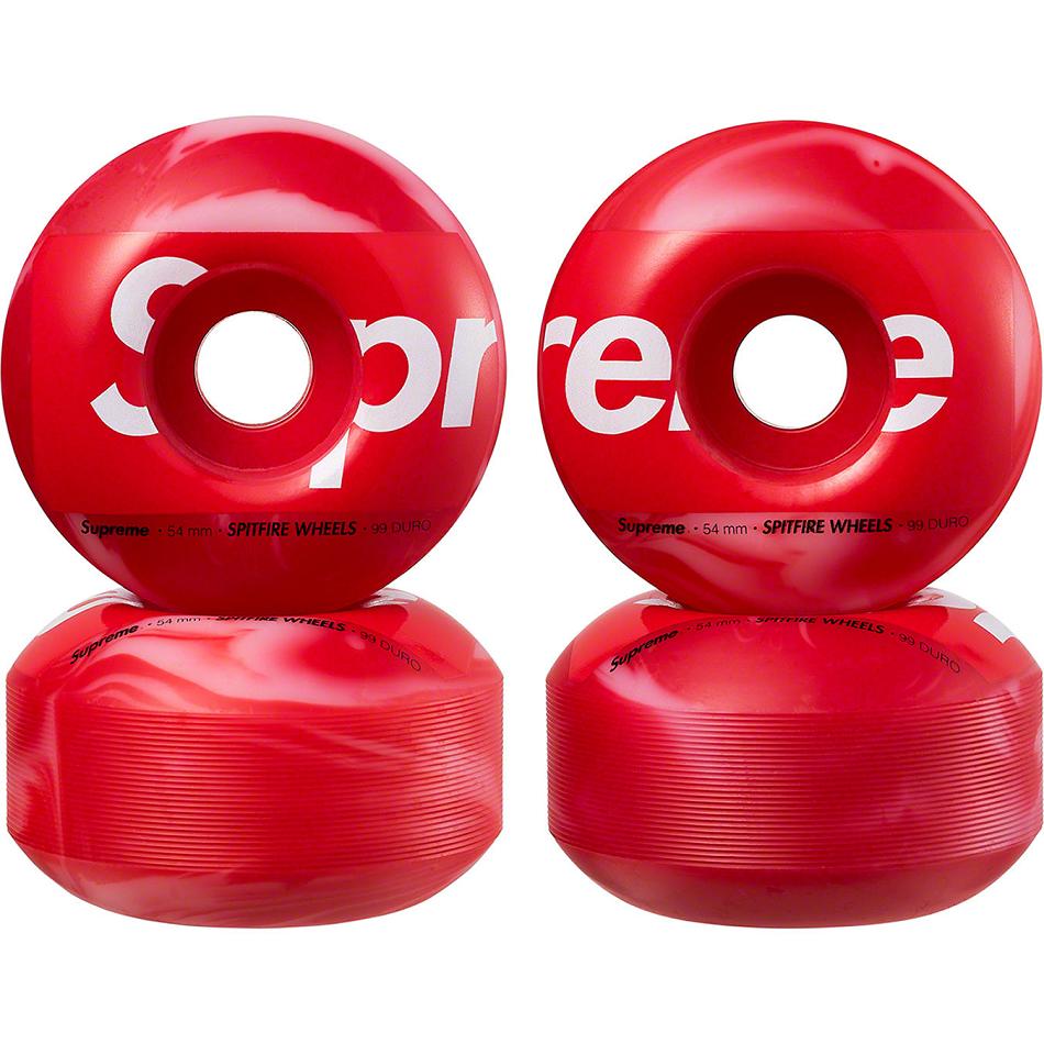 Supreme Spitfire® Shop Wheels (Set of 4) Skateboard Accessories Rød | DK417GL