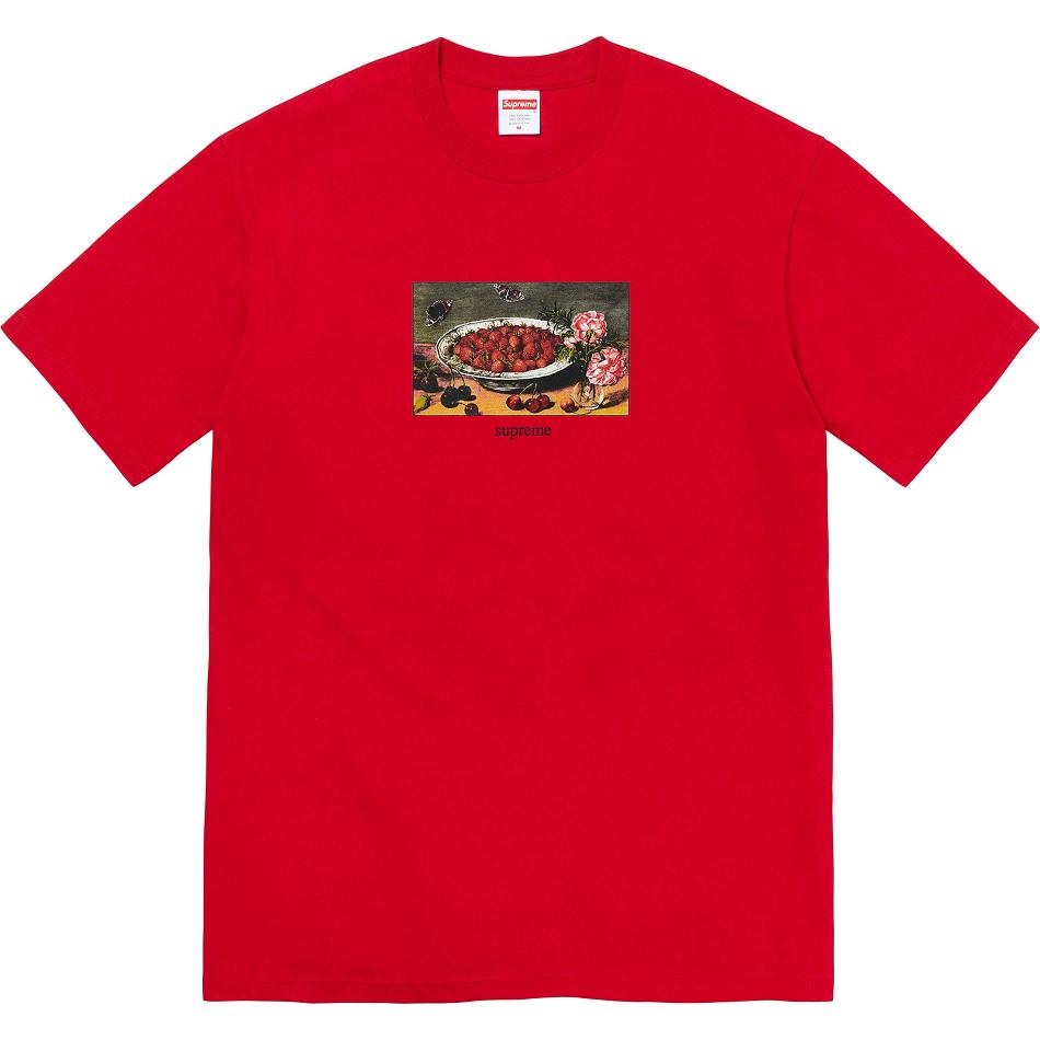 Supreme Strawberries Tee T Shirts Rød | DK339GL