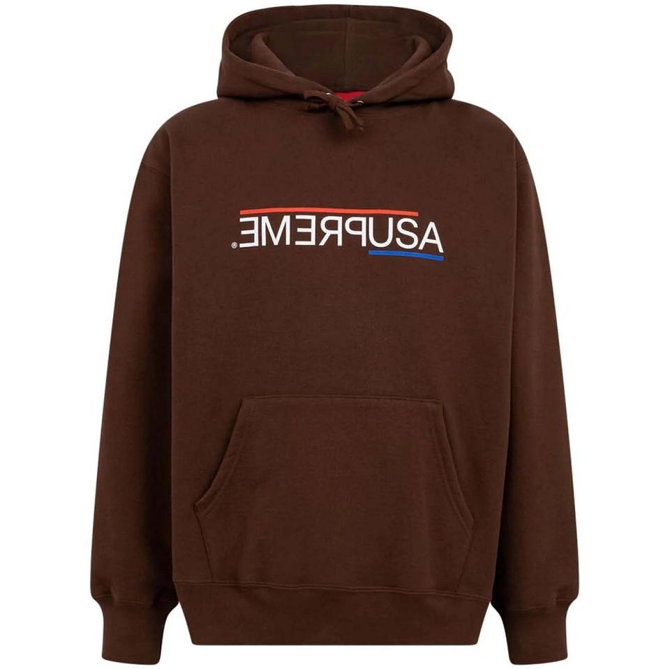 Supreme USA Hættetrøje Brune | DK129DN