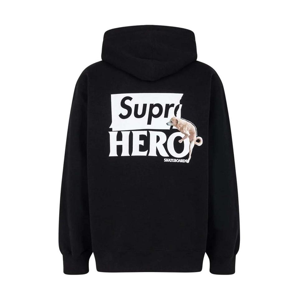 Supreme X Antihero Hættetrøje Sort | DK132HK