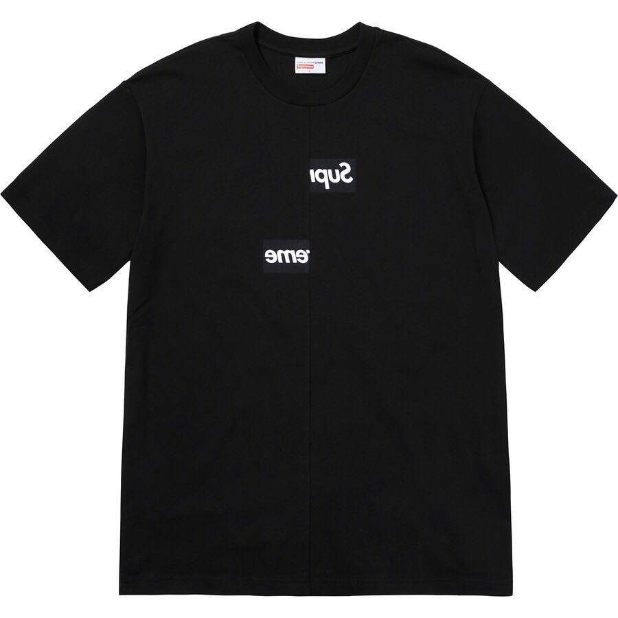 Supreme x CDG Split Box Logo T Shirts Sort | DK397XF