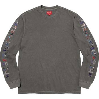 Supreme AOI Icons L/S Top Trøjer Sort | DK279UT