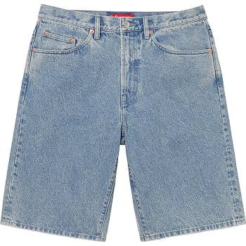 Supreme Baggy Denim Shorts Blå | DK236HK