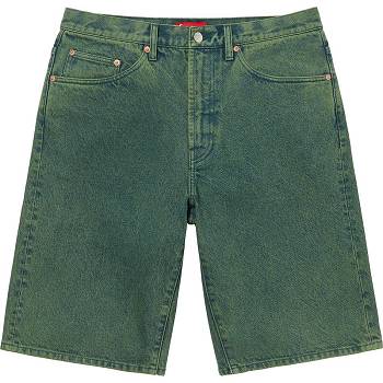 Supreme Baggy Denim Shorts Grøn | DK233DN