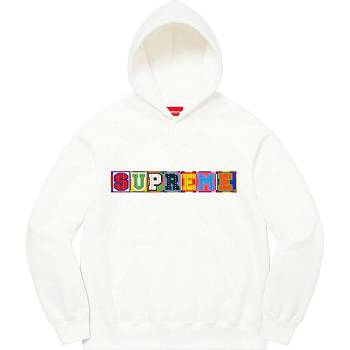 Supreme Beaded Hætte Sweatshirts Hvide | DK319XF