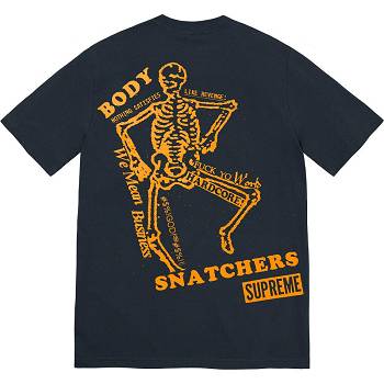 Supreme Body Snatchers Tee T Shirts Mørkeblå | DK347VD