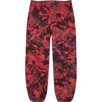 Supreme Cargo Pant Bukser Rød Camo | DK197EX