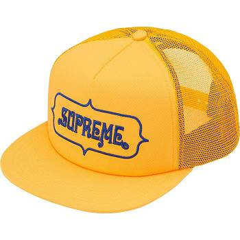 Supreme Highest Mesh Back 5-Panel Hat Gul | DK460YU