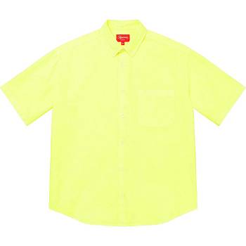 Supreme Loose Fit S/S Oxford Skjorte Gul | DK209GL