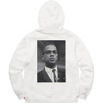 Supreme Malcolm X For Hættetrøje Hvide | DK119EX