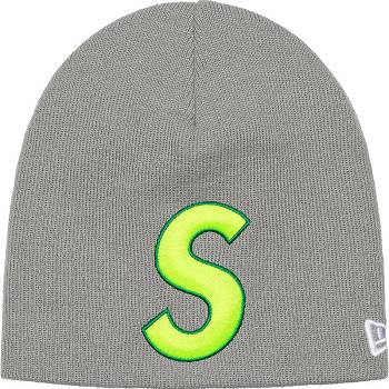 Supreme New Era® S Logo Beanie Hat Grå | DK440SO