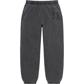 Supreme Overdyed S Logo Sweatpant Bukser Sort | DK188ZG