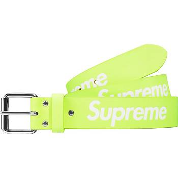 Supreme Repeat Læder Belt Bælter Grøn | DK427NB