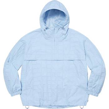 Supreme Repeat Stitch Anorak Jakke Blå | DK150IS