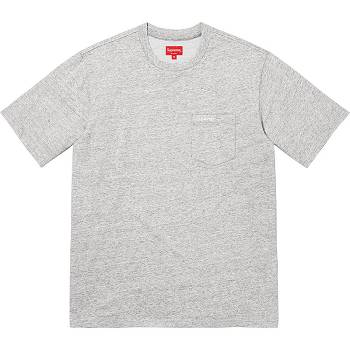 Supreme S/S Pocket Tee Trøjer Grå | DK272MA