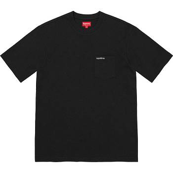 Supreme S/S Pocket Tee Trøjer Sort | DK271NB