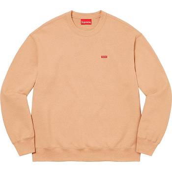 Supreme Small Box Crewneck Sweatshirts Orange | DK306IS