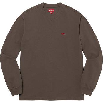 Supreme Small Box L/S Tee Trøjer Brune | DK250RW