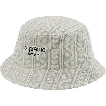 Supreme Terry Pattern Crusher Hat Grå | DK451VD